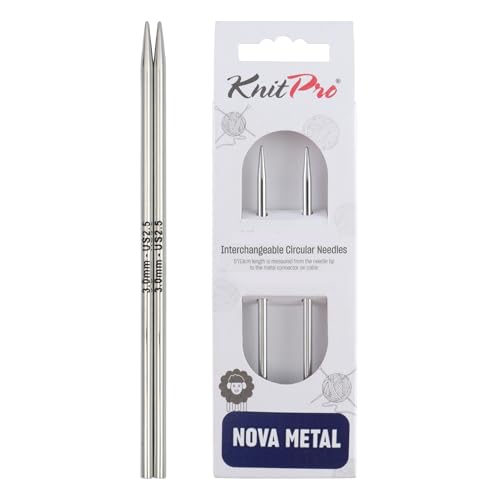 KnitPro Nova Metal : Aiguilles à Tricoter : Circulaire : Interchangeable : Standard : Nova Metal : 3.00mm KP10415 Multicolore