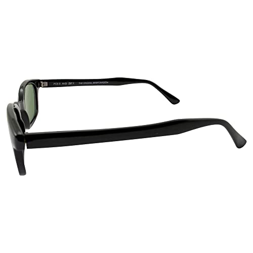 X-KD's Pacific Coast Sunglasses 1126 Black/Green One Size Biker Sunglasses3