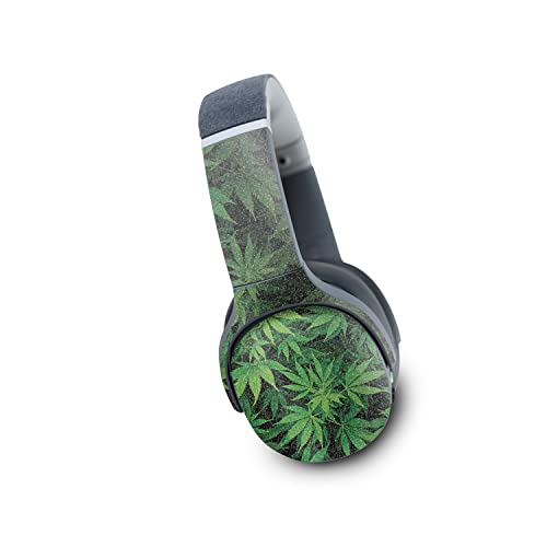MightySkins Glossy Glitter Skin Compatible with Skullcandy Crusher Evo Wireless - Weed | Protective, Durable High-Gloss Glitter Finish | Easy to Apply | Made in The USA