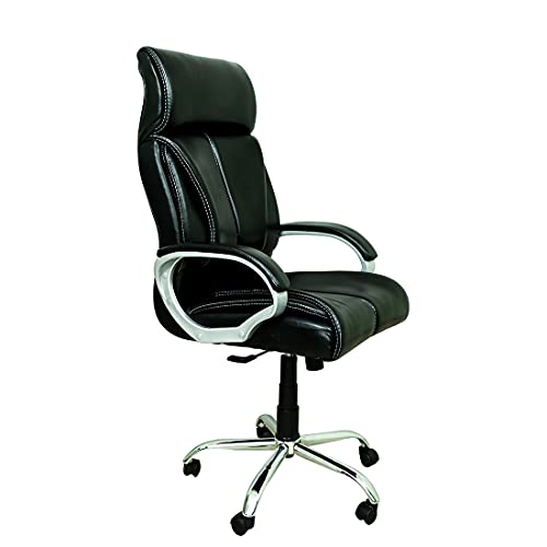 Image of CELLBELL C54 Ergonomic High Back Boss Chair Leather Office Chair /Director Chair /Leatherette Executive Revolving Chair (Black)