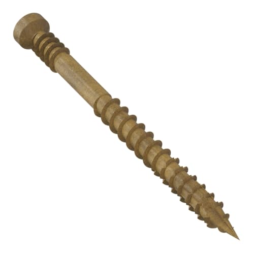 Simpson Strong-Tie FT07200R100 Tornillo Finish Trim — #7 x 2 in. T10, Cabeza Trim, Quik Guard, Tan (100 piezas) miniatura 4