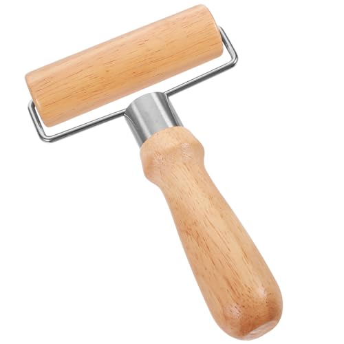 PRETYZOOM Rolling Pin Pastry Pizza Wood Roller Pizza Roller Pizza Dough Roller Pizza Docker Mini Dough Roller Kitchen Baking Tool Baking Roller Stainless Steel Clay Handheld