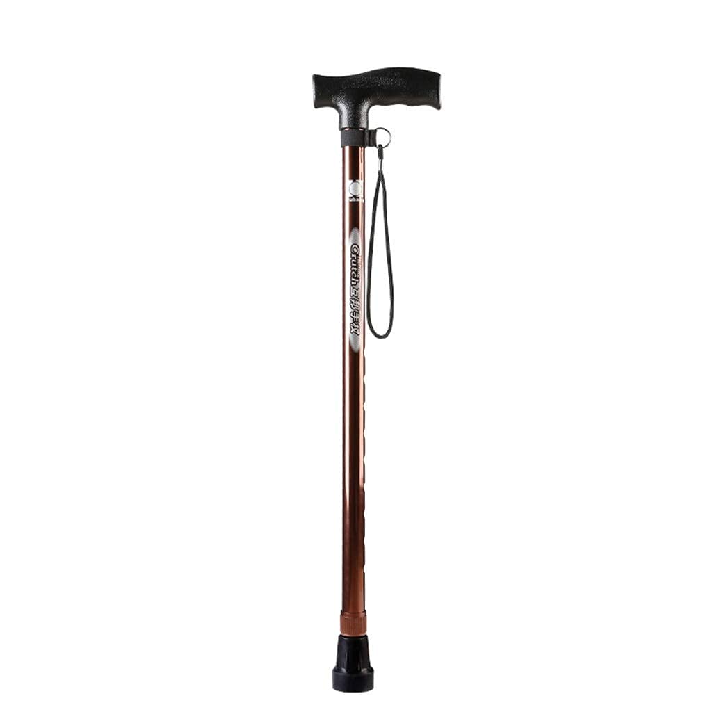 MObyat Andador para Ancianos,Muletas Bastón para Caminar, aleación de Aluminio retráctil, liviano con Correa para la muñeca, Andador portátil para Personas Mayores