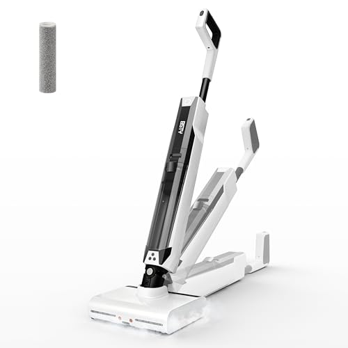BSTY Dual-Chamber Wet Dry Vacuum Cleaner, 20,000Pa Suction, 392°F Steam Cleaning, Wet Dry Vacuum Mop with Smart App Control, Self-Cleaning & 40min Runtime, Ideal for Home & Pet Hair Cleaning, White