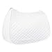 TuffRider Basic All Purpose Horse Riding Saddle Pad | Wither Relief Brushed Underside for Training and Competition - White