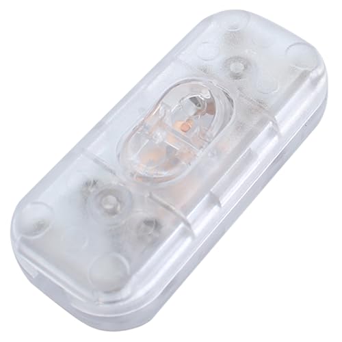 1 Pieza Interruptor Lampara Torpedo,Interruptor Bipolar 6A 250V,Adecuado Equipos Pequeños Iluminación de 2 y 3 Hilos, Apto Sobremesa para Lámpara de Escritorio de Noche-Transparente 1 Pieza Interruptor Lampara Torpedo,Interruptor Bipolar 6A 250V,Adecuado Equipos Pequeños Iluminación de 2 y 3 Hilos, Apto Sobremesa para Lámpara de Escritorio de Noche-Transparente