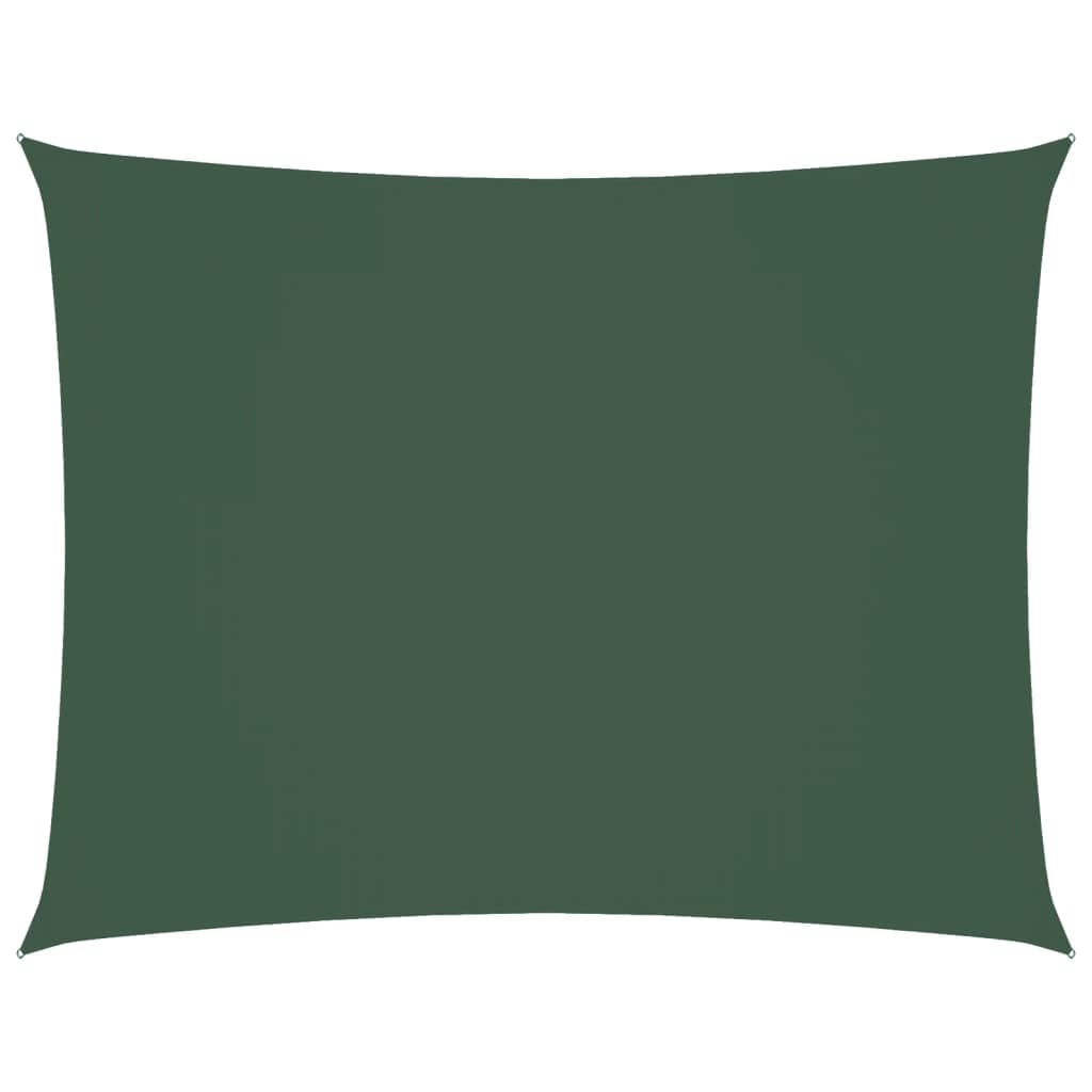 Voile d'ombrage pour jardin et terrasse vert foncé avec fixations