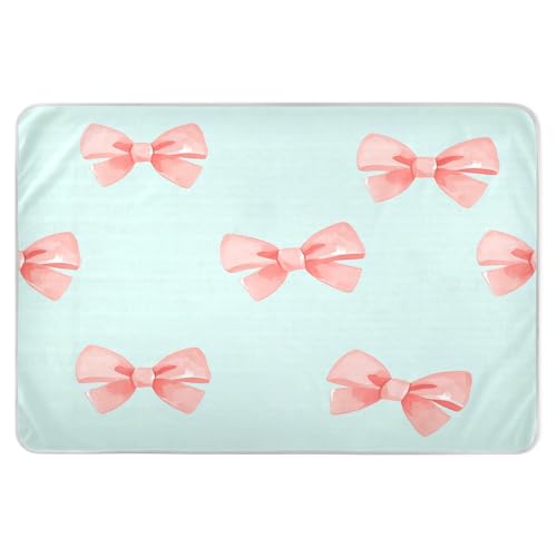 BOESI Graffiti Bow Pattern Waterproof Pads for Bedwetting and Incontinence, Reusable Pads, Reusable Diaper Pads for Bed, Sofa, Travel