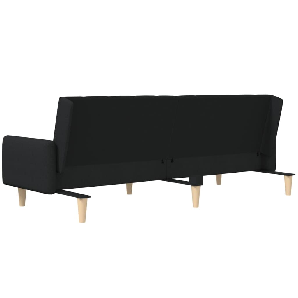 sofás de Dos plazas,Sofa 120 cm,Sofa Cama Dos plazas,Sofá Cama de 2 plazas Tela negroAdecuado para salón, Dormitorio