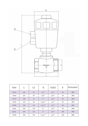 Robinet à soupape pneumatique double effet étanche en acier - 4