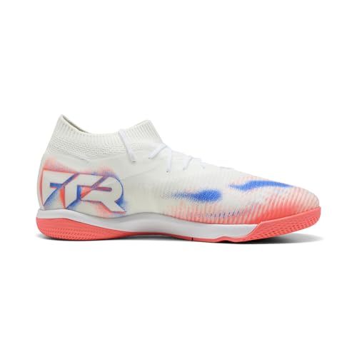 Puma Unisex Future 8 Match It-Fußballschuh, Puma Weiß, Puma Schwarz, leuchtendes Rot, 45 EU – Ansicht 5
