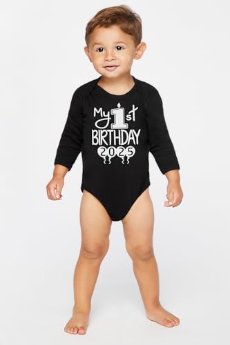 Reaxion Handmade Cute Baby Boy Girl My 1st Birthday 2025 First Party Bodysuit Outfits3