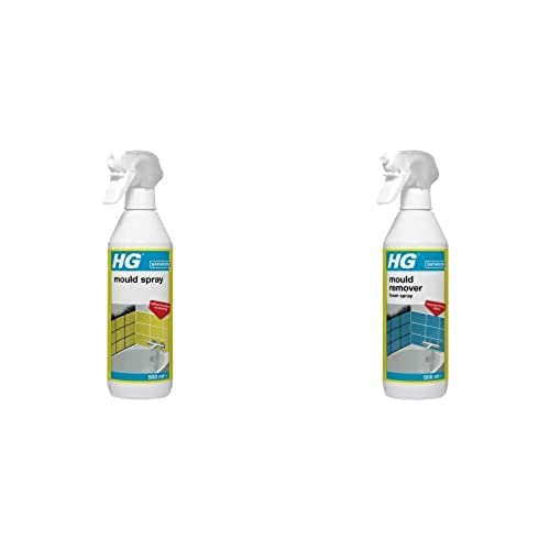 HG Mould Remover Spray, Effective Mould Spray & Mildew Cleaner, Removes Mould & More (500ml) + HG Mould Remover Foam Spray, Fast & Effective Mould Spray & Mildew Cleaner, Removes Mould & More (500ml) option
