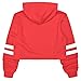 Girls Hoodies Red Sweatshirt Size 12 13 Crop Tops Red Fashion Pullover Cropped