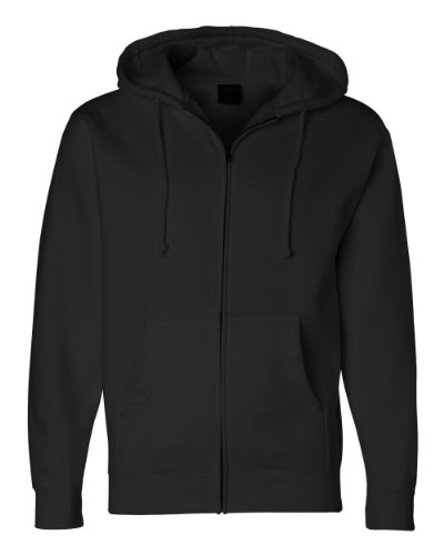 ITC Mens Hooded Sweatshirt IND4000Z - Black - XXX-Large