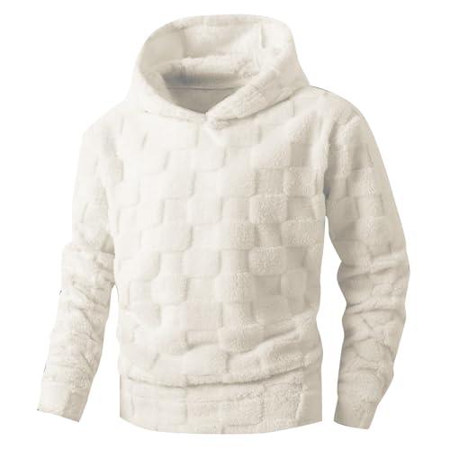 Sudadera de protección solar para hombre con capucha, prenda de invierno cálida y versátil XL