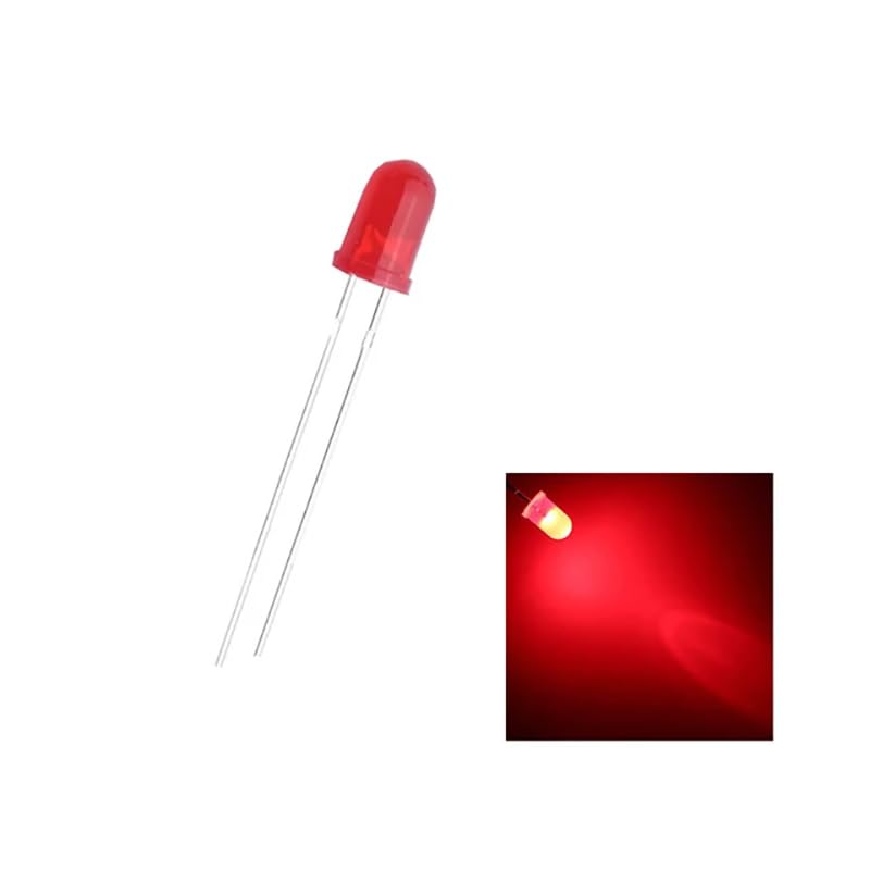 Amazon.co.jp: オーディオファン 抵抗内蔵LED 発光ダイオード 5mm 抵抗