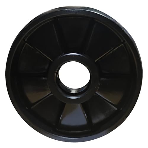 Image of APOLLOLIFT 7 inch x 2 inch Nylon Pallet Jack Steering Wheels Replacement, Heavy Duty Load Roller Wheels for Manual Pallet Truck,Black Nylon, Pair of 2