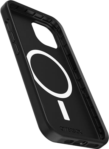 Image of OtterBox iPhone 14 & iPhone 13 (Only) - Symmetry Series+ Case - Black - Ultra-Sleek - Snaps to MagSafe - Raised Edges Protect Camera & Screen - Non-Retail Packaging