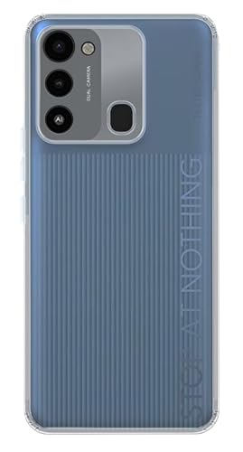 Image of COVERBLACK Soft Rubber Back Cover Compatible Model for Spark KG5k / Spark 8C / Go 2022 - Transparent