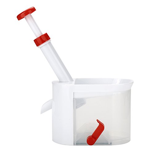 Kitchen Pitter, Cherry Pitter Grapes Seeds Removing Tool with Container Fruit Gadget for Home Apartment Traveling