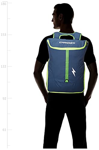 Image of CHARGED Sports Bag Utile Laptop Bag Blue with Gowin Football Shoe Destroyer Cyan Size-5, Multicolour