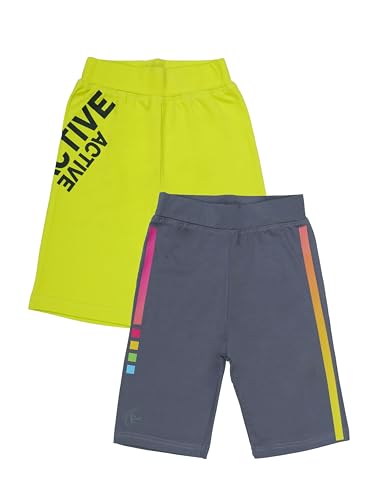 Image of KiddoPanti Girls Knee Length Cycling Shorts Pack of 2