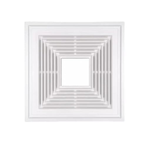 Ventilador extractor de grasa para cocina Ventilador extractor de baño 60W Ventilador silencioso integrado de techo 30 x 30 cm para baño miniatura 4