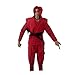 LINJXCMUXU 1/12 Action Figure Clothes,Samurai Outfits for 6 inch Male Action Figures,1:12 Scale Clothing Suits (Red)