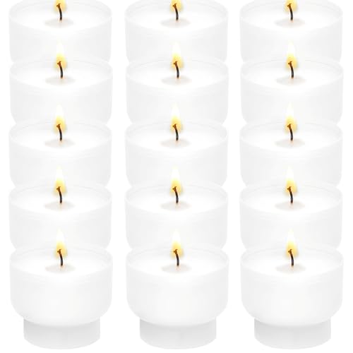 Bougie Lumignon Chauffe Plat-Lot 90 blanc 6h-Godet 100% naturel-Bougie votive Ciergerie Desfossés-Cire minéral