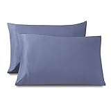 Dornroscn Cooling Bamboo King Pillowcase ( 20'x40', Blue) Pillow Cover Set of 2 - Breathable Pillow Protectors Moisture Wicking Material for Hot Sleepers Night Sweats