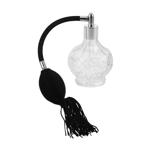 FOMIYES Vintage Parfümzerstäuber 100 Ml Glas mit Quaste Nachfüllbarer Sprühflakon für Unterwegs Aromaschutz