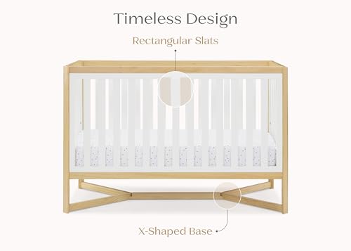 Delta Children Tribeca 4-in-1 Baby Convertible Crib, Bianca White/Natural - image 7