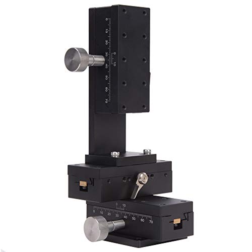 Manual Trimming Table, 40x90mm 3-Axis Manual Linear Stage, 10?m Resolution Scaled Lifting, DIY Laboratory Equipment, Linear Roller Bearings