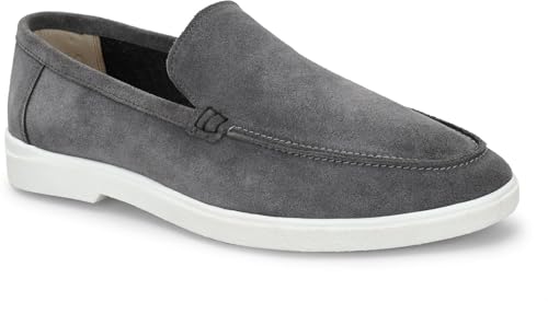 Image of Men Classic Suede Leather Loafers - Cushioned Comfort, Durable Sole & Everyday Luxury