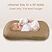 Hooyax Waterproof Baby Lounger Cover 2-Pack - Ultra-Soft Stretchable waterproof Slipcover for Infant Loungers & Baby Nests, Skin-Friendly Newborn Lounger Cover Set - Covers Only (Insert Not Included)