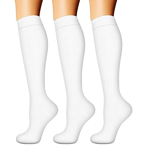 Image of Copper Compression Socks Women & Men Circulation(6 pairs) - Best for Running, Nursing, Hiking, Recovery & Flight Socks