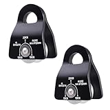 Azarxis 20 kN Micro Side Swing Pulley Prusik Minding Pulleys for 0.51