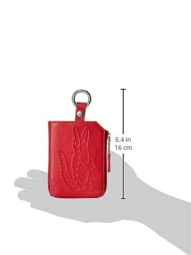 Lacoste Wallet Leather Card Case, Cherry Red #TOP3