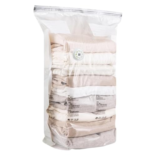 Vacuum Storage Bags - No Pump Comforter Compression Sacks | Large Compact Packing Solutions, Space Saving Clothes Vacuum Seal St