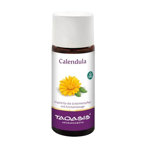 TAOASIS Calendula Bio Körperöl für die Schönheitspflege und Aromamassage, 50 ml Huile
