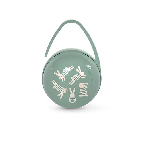 Suavinex, Boîte à Tétine Duo pour 2 Sucettes, Pochette Double avec Compartiments Indépendantes et Anse Flexible pour Sac ou Berceau, Étui Hygiénique,...