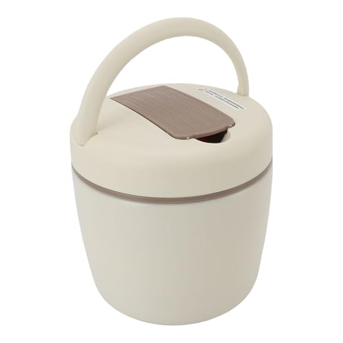 Vvikizy Térmica de Acero Inoxidable 304, Tarro para Comida con Aislamiento Al Vacío, 12 Horas para Mantener el Calor para Viajes de Acampada, Ensalada, Sopa y Aperitivos (Blanco Marfil 1.2L)