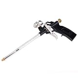 PTFE Foam Gun Durable Aluminum Filling Sealing Tool for Balcony Doors Windows, One Hand Adjustment,