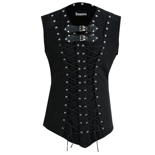 Darkrock Men's T-Shirt Steampunk Gothic Visual kei Vest Tank Top