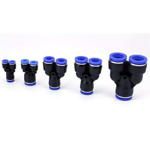 Reductor de tes recto de 8mm a 6mm para sistemas neumáticos de aire 6