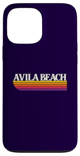 Avila Beach California Retro Graphic - カリフォルニア州アビラビーチ スマホケース iPhone 13 Pro Max 用