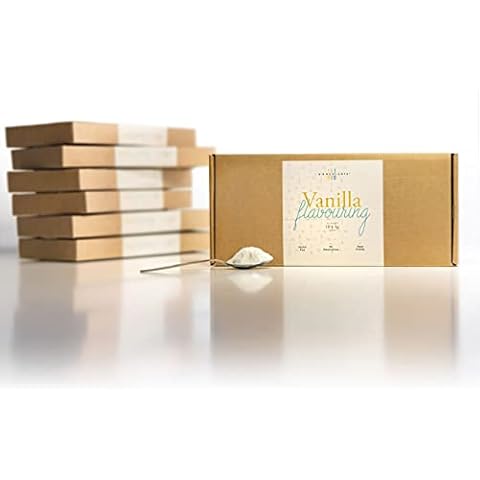 Vanilla Flavouring 40g | Premium Essence Powder Substitute for Vanilla Extract | 10x Sachets Box Cover