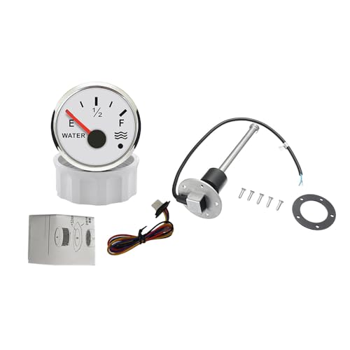 Indicador de nivel de agua con alarma de retroiluminación y sensor de 0-190 ohmios impermeable