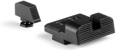 Heinie #3155L Ledge Tactical Black Sight Set for Glock